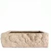 Alpine Square Cast Limestone Planter
