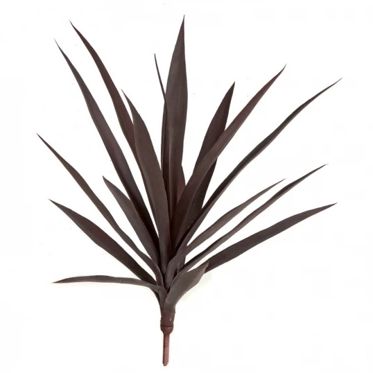 26 Inch Burgundy Artificial Outdoor Yucca Plant: Limited UV