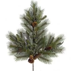 28 Inch Fire Retardant PVC Long Needle Pine Spray (Set Of 6)