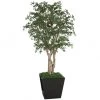 8 Foot Fire Retardant Oak Tree With Natural Trunks: Potted