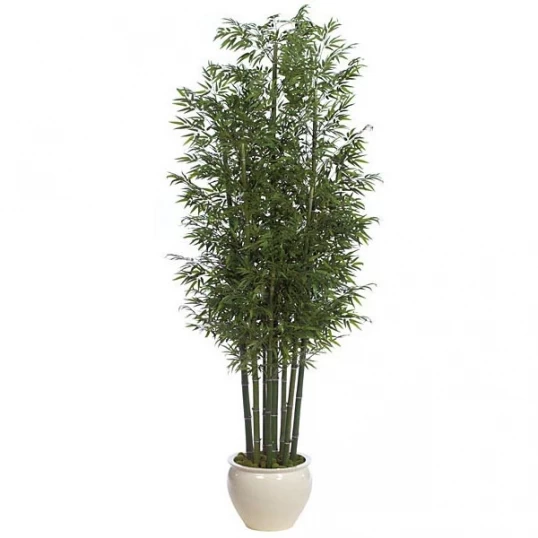 12 Foot Fire RetardantBamboo Palm Tree With Natural Cane