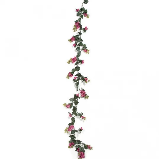 9.5 Foot Outdoor Lavender/Fuchsia Bougainvillea Garland (Set Of 2)