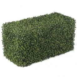 24 X 12 X 12 Inch 5 Sided Boxwood Hedge: UV Protected