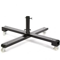 42 Inch Christmas Metal Tree Stand With 2.25 Inch Hole: For 12-15 Foot Trees: