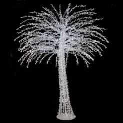 6 Foot Acrylic Tree W/ Shapeable Branches: White 5MM LEDs