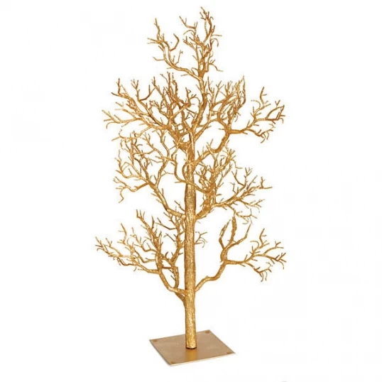 42 Inch Gold Plastic Glittered Twig Tree
