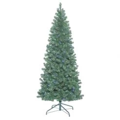 6.5 Foot Oregon Fir Slim Tree: Multi-Colored LEDs