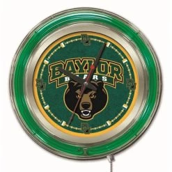 15 Inch Baylor Neon Clock