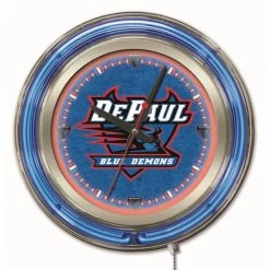 15 Inch DePaul Neon Clock