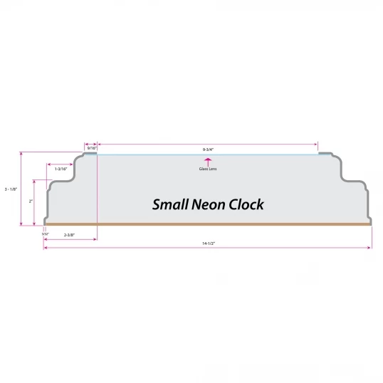 15 Inch TCU Neon Clock - Image 2
