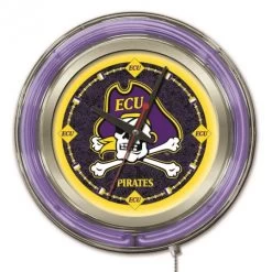 15 Inch East Carolina Neon Clock