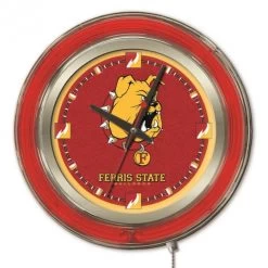 15 Inch Ferris State Neon Clock