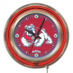 15 Inch Fresno State Neon Clock
