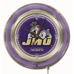 15 Inch James Madison Neon Clock