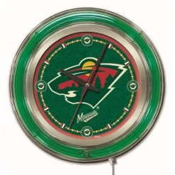 15 Inch Minnesota Wild Neon Clock