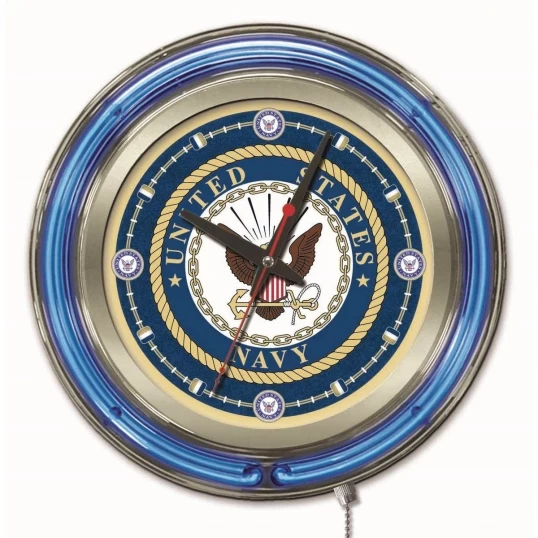 15 Inch U.S. Navy Neon Clock