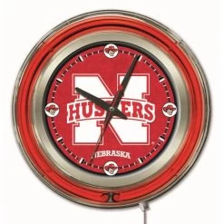 15 Inch Nebraska Neon Clock
