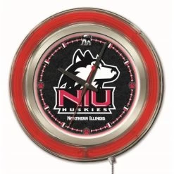15 Inch Northern Illinois Neon Clock