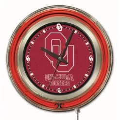 15 Inch Oklahoma Neon Clock