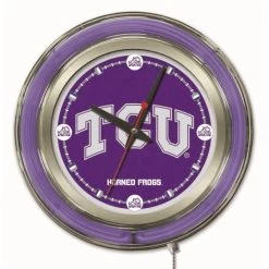 15 Inch TCU Neon Clock