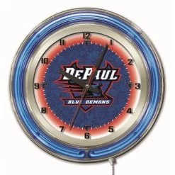 19 Inch DePaul Neon Clock