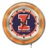 19 Inch Illinois Neon Clock