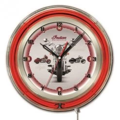 19 Inch Indian Motorcycle Multi-Bike Neon Clock