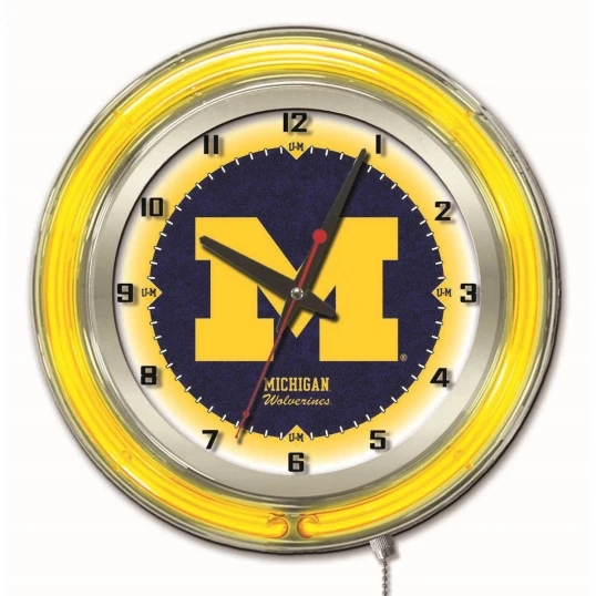 19 Inch Michigan Neon Clock