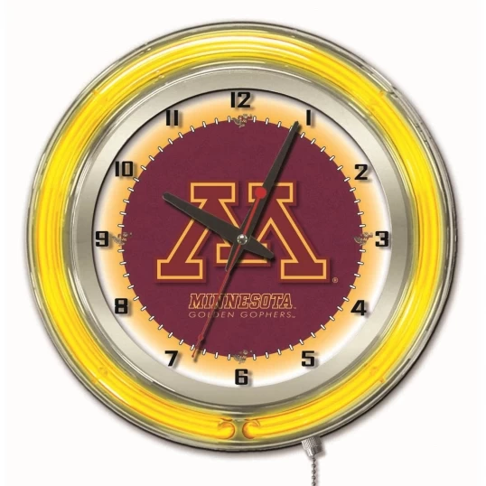 19 Inch Minnesota Neon Clock
