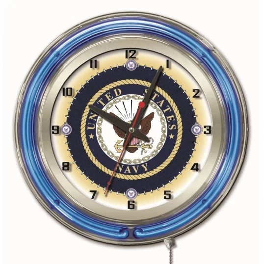 19 Inch U.S. Navy Neon Clock