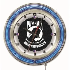 19 Inch POW/MIA Neon Clock