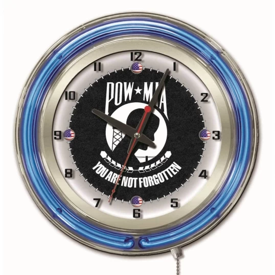 19 Inch POW/MIA Neon Clock