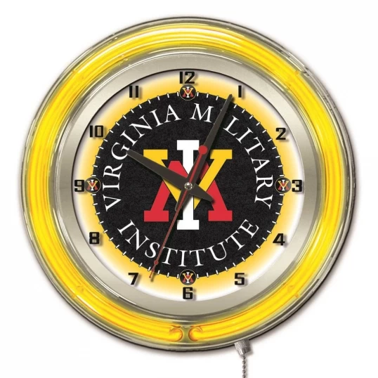 19 Inch Virginia Military Institute Neon Clock