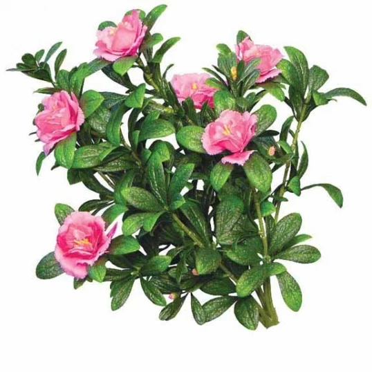 Outdoor Artificial Azalea Bush On Galvanized Metal Screen - Image 2