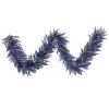 9 Foot X 14 Inch Navy Blue Fir Garland: Blue LEDs