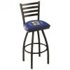30 Inch Black South Dakota State Ladder Back Swivel Counter Stool