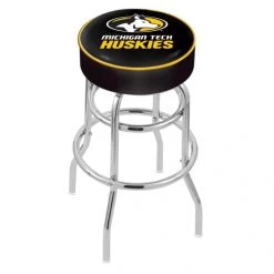 30 Inch Michigan Tech 2-Ring Swivel Counter Stool W/ Chrome Base
