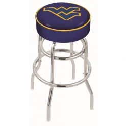 30 Inch West Virginia 2-Ring Swivel Counter Stool W/ Chrome Base