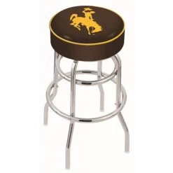 30 Inch Wyoming 2-Ring Swivel Counter Stool W/ Chrome Base