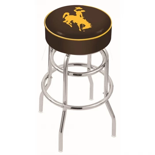 30 Inch Wyoming 2-Ring Swivel Counter Stool W/ Chrome Base