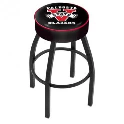 30 Inch Valdosta State Logo Swivel Counter Stool W/ Black Base
