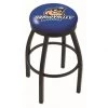 30 Inch Black Grand Valley State Swivel Counter Stool W/ Accent Ring