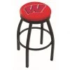 30 Inch Black Wisconsin (W) Swivel Counter Stool W/ Accent Ring