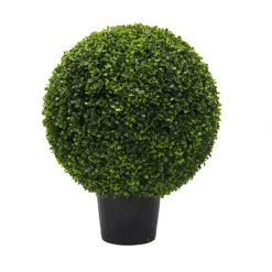 2 Foot UV Protected Boxwood Ball Topiary: Potted