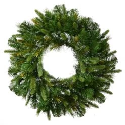 72 Inch PE/PVC Cashmere Pine Wreath: Unlit