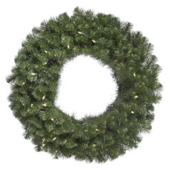 42 Inch Douglas Fir Wreath: Clear LEDs