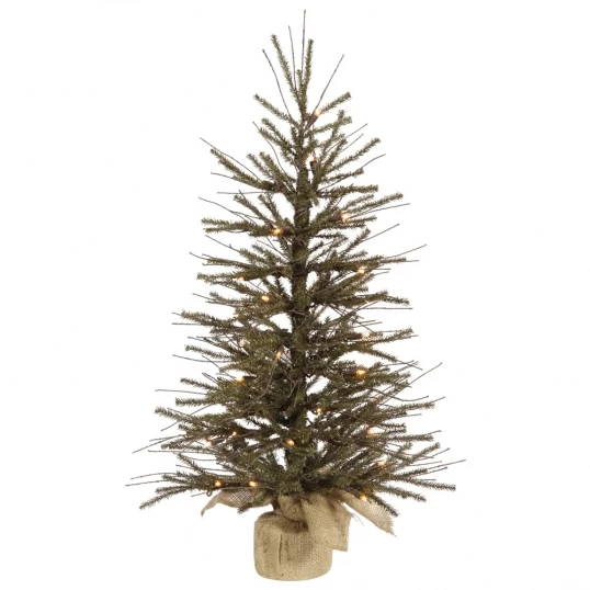 4 Foot Vienna Twig Tree In Burlap Base: Unlit