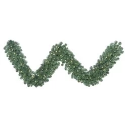9 Foot X 14 Inch Oregon Fir Garland: Clear LEDs
