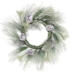 22 Inch Frosted Norway Pine Wreath