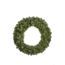 48 Inch Grand Teton Double Sided Wreath: Clear LEDs
